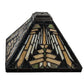 Meyda Lighting Nuevo Mission 14" Multi-Colored Shade Glass