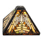 Meyda Lighting Nuevo Mission 14" Multi-Colored Shade Glass