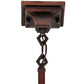 Meyda Lighting Nuevo Mission 20" Mahogany Bronze Pendant Light With Beige Flemish & Honey Amber Granite Shade
