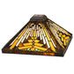 Meyda Lighting Nuevo Mission 20" Multi-Colored Shade Glass