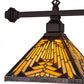 Meyda Lighting Nuevo Mission 32" 2-Light Mahogany Bronze Island Pendant Light With Amber & Brown Shade Glass