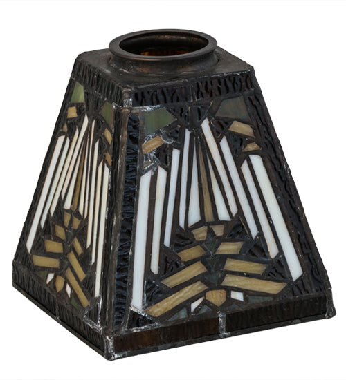 Meyda Lighting Nuevo Mission 7" Multi-Colored Shade Glass