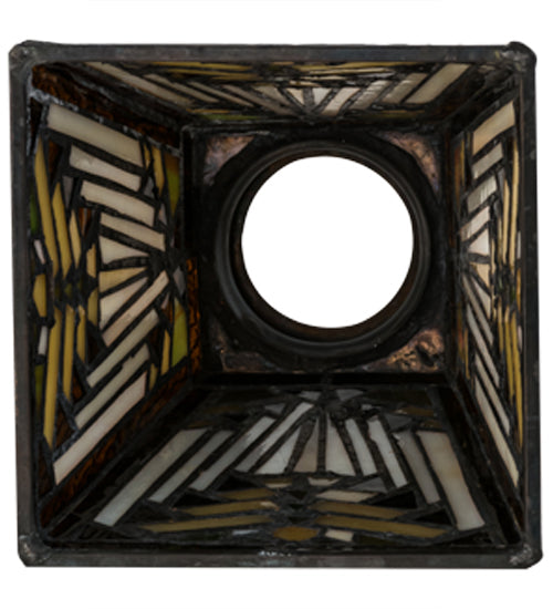 Meyda Lighting Nuevo Mission 7" Multi-Colored Shade Glass