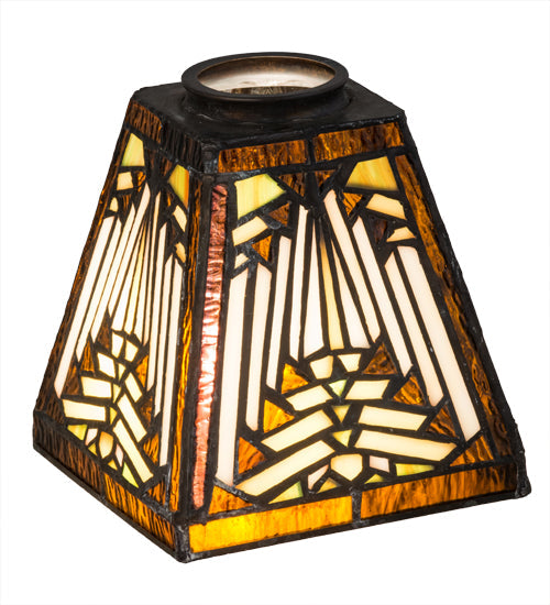 Meyda Lighting Nuevo Mission 7" Multi-Colored Shade Glass