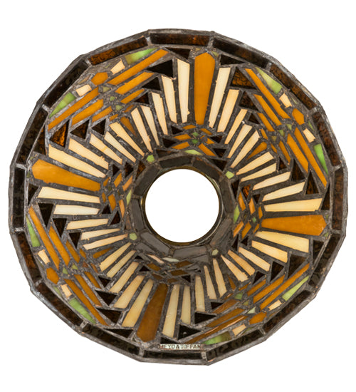 Meyda Lighting Nuevo Mission 8" Multi-Colored Stained Shade Glass