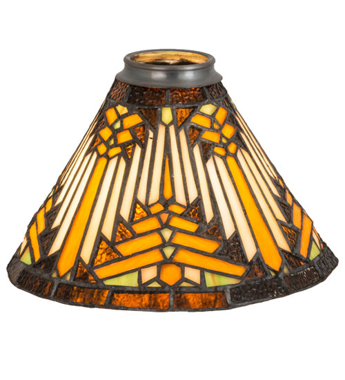 Meyda Lighting Nuevo Mission 8" Multi-Colored Stained Shade Glass
