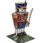 Meyda Lighting Nutcracker 15" Accent Table Lamp With Multi-Colored Shade Glass