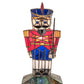Meyda Lighting Nutcracker 15" Accent Table Lamp With Multi-Colored Shade Glass
