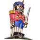 Meyda Lighting Nutcracker 15" Accent Table Lamp With Multi-Colored Shade Glass