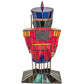 Meyda Lighting Nutcracker 15" Accent Table Lamp With Multi-Colored Shade Glass