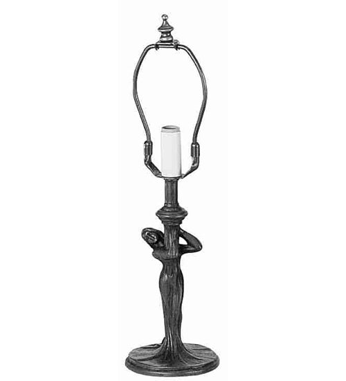 Meyda Lighting Nuveau 10" Mahogany Bronze Table Lamp Base