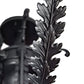 Meyda Lighting Oak Bough 50" 8-Light Textured Black Semi-flush Mount Light With White Faux Candlelight