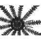Meyda Lighting Oak Bough 80" 12-Light Timeless Bronze Chandelier With White Shade Glass