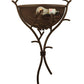 Meyda Lighting Oak Branch 15" Cafe Noir Wall Sconce With Ambra Siena Idalight Shade Glass