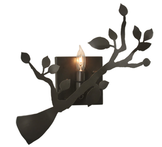 Meyda Lighting Oak Branch 15" Timeless Bronze Wall Sconce