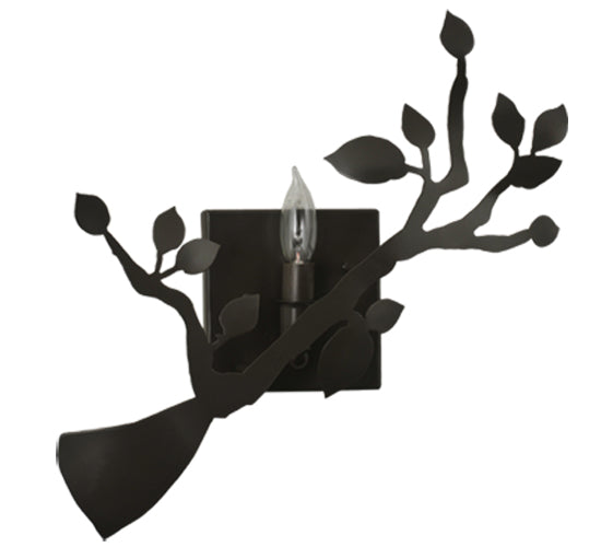 Meyda Lighting Oak Branch 15" Timeless Bronze Wall Sconce