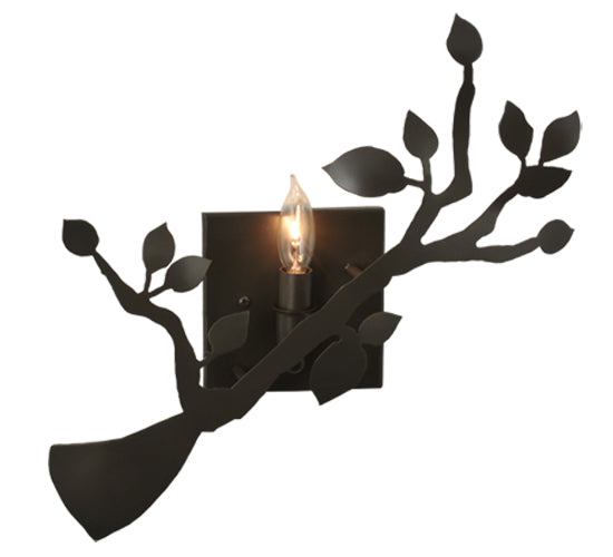 Meyda Lighting Oak Branch 15" Timeless Bronze Wall Sconce
