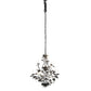 Meyda Lighting Oak Leaf 36" 9-Light Gunmetal Chandelier With White Faux Candlelight