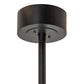Meyda Lighting Oak Leaf 56" 20-Light Textured Black Chandelier With Amber Mica Shade Glass and Fan
