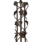 Meyda Lighting Oak Leaf 72" 15-Light Cafe Noir Chandelier With Ivory Faux Candlelight