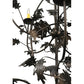 Meyda Lighting Oak Leaf 72" 15-Light Mahogany Bronze Chandelier With Ivory Faux Candlelight