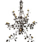Meyda Lighting Oak Leaf 72" 15-Light Timeless Bronze Chandelier With Ivory Faux Candlelight