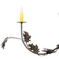 Meyda Lighting Oak Leaf 72" 15-Light Timeless Bronze Chandelier With Ivory Faux Candlelight