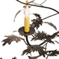 Meyda Lighting Oak Leaf 72" 15-Light Timeless Bronze Chandelier With Ivory Faux Candlelight