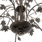 Meyda Lighting Oak Leaf 72" 15-Light Timeless Bronze Chandelier With Ivory Faux Candlelight