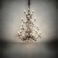 Meyda Lighting Oak Leaf 72" 25-Light Cafe Noir Chandelier With Ivory Faux Candlelight