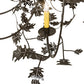 Meyda Lighting Oak Leaf 72" 25-Light Timeless Bronze Chandelier With Ivory Faux Candlelight