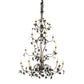 Meyda Lighting Oak Leaf 72" 25-Light Timeless Bronze Chandelier With Ivory Faux Candlelight