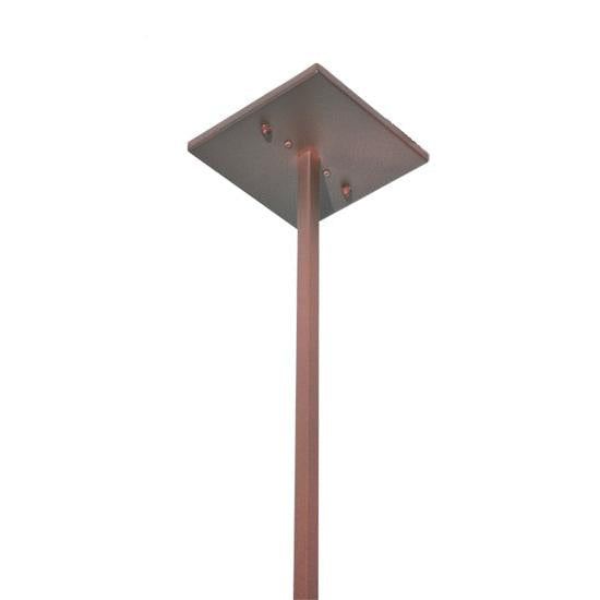 Meyda Lighting Oak Leaf & Acorn 17" Rust On Wrought Iron Pendant Light With Amber Mica Shade Glass