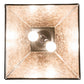 Meyda Lighting Oak Leaf & Acorn 23" 2-Light Timeless Bronze Pendant Light With Silver Mica Shade Glass
