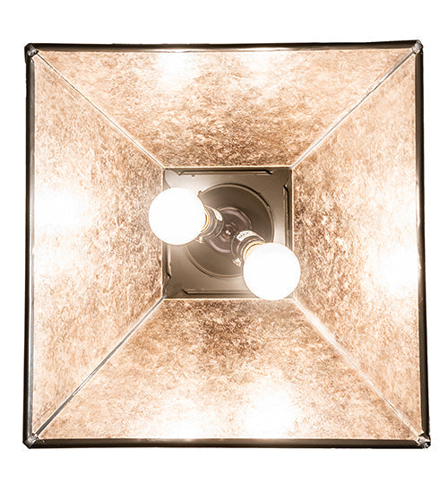 Meyda Lighting Oak Leaf & Acorn 23" 2-Light Timeless Bronze Pendant Light With Silver Mica Shade Glass