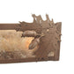 Meyda Lighting Oak Leaf & Acorn 24" 4-Light Cafe Noir Vanity Light With Silver Mica Shade Glass