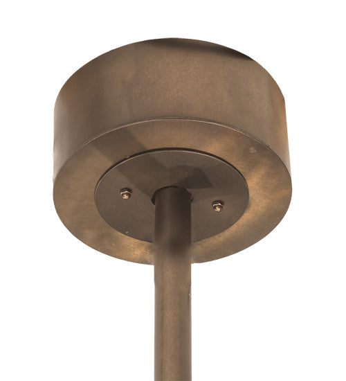 Meyda Lighting Oak Leaf & Acorn 45" 12-Light Antique Copper Chandelier With Creme Carrara Idalight Shade and Fan