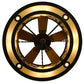 Meyda Lighting Oak Leaf & Acorn 45" 16-Light Mahogany Bronze Chandelier With Carmel Onyx Shade and Fan