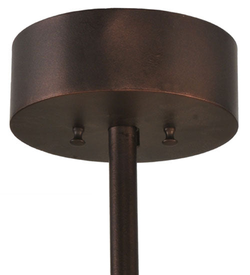 Meyda Lighting Oak Leaf & Acorn 45" 16-Light Mahogany Bronze Chandelier With Carmel Onyx Shade and Fan