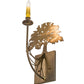 Meyda Lighting Oak Tree 10" Antique Copper Wall Sconce With Ivory Faux Candlelight