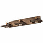 Meyda Lighting Oak Tree 32" 3-Light Antique Copper Vanity Light With Beige Iridescent Shade Glass