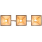 Meyda Lighting Oak Tree 45" 3-Light Antique Copper Leaf Island Pendant Light With Honey Amber Shade Glass