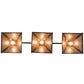 Meyda Lighting Oak Tree 45" 3-Light Antique Copper Leaf Island Pendant Light With Silver Mica Shade Glass