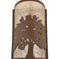 Meyda Lighting Oak Tree 8" Cafe Noir Wall Sconce With Silver Mica Shade Glass