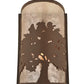 Meyda Lighting Oak Tree 8" Cafe Noir Wall Sconce With Silver Mica Shade Glass