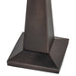 Meyda Lighting Obelisk 14" Mahogany Bronze Mission Table Lamp Base