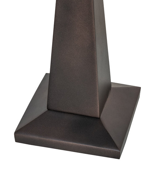 Meyda Lighting Obelisk 14" Mahogany Bronze Mission Table Lamp Base