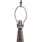 Meyda Lighting Obelisk 14" Mahogany Bronze Mission Table Lamp Base