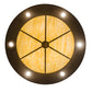 Meyda Lighting Obsidian 36" 12-Light Oil Rubbed Bronze Pendant Light With Beige Botticino Idalight Shade Glass