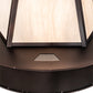 Meyda Lighting Obsidian 36" 6-Light Mahogany Bronze Pendant Light With Whitestone Idalight Shade